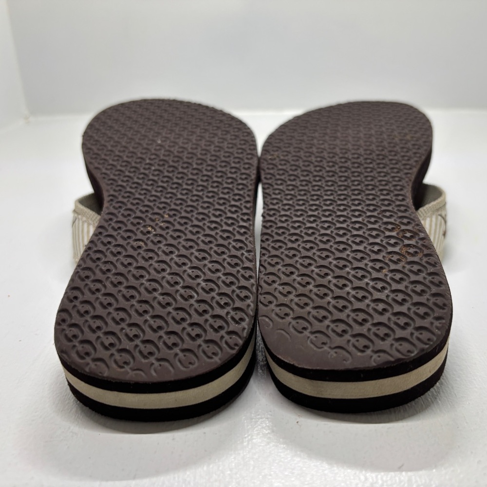 L.L.Bean Women's Original Maine Isle Flip-Flops w/chocolate lab motif size 7 - Picture 7 of 9